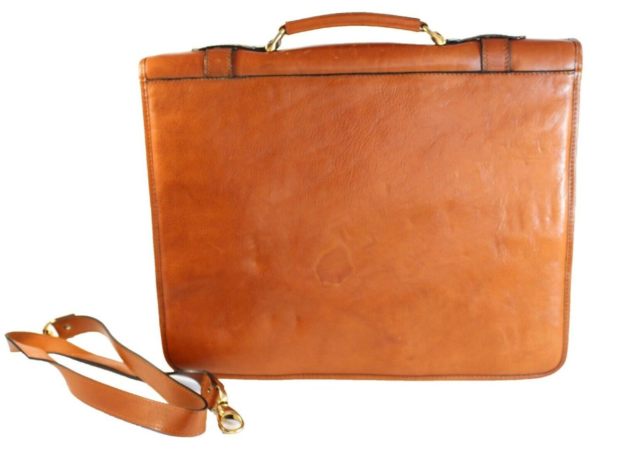 20 "Herren Vtg PIERRE CARDIN Aktentasche aus Leder Work Messenger LAPTOP Busines - Image 4