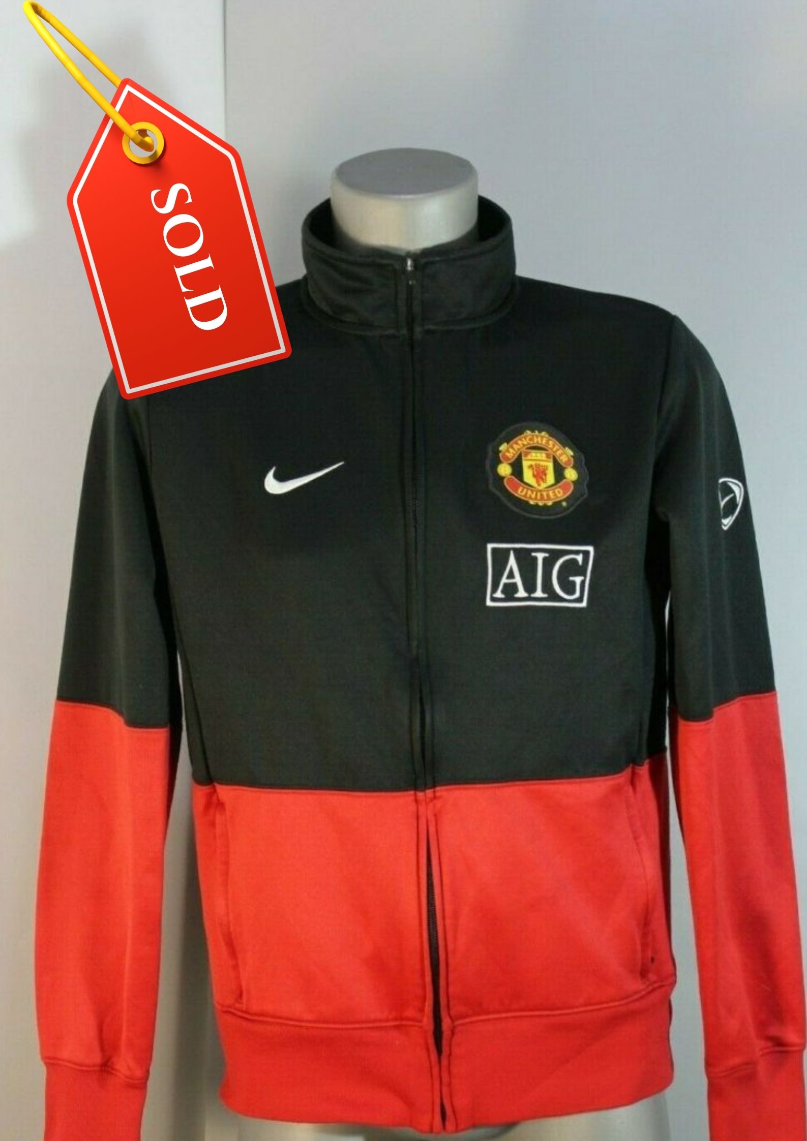 NIKE MANCHESTER UNITED ’09’10 LINE UP Track JACKET (BLACK/RED) Det's