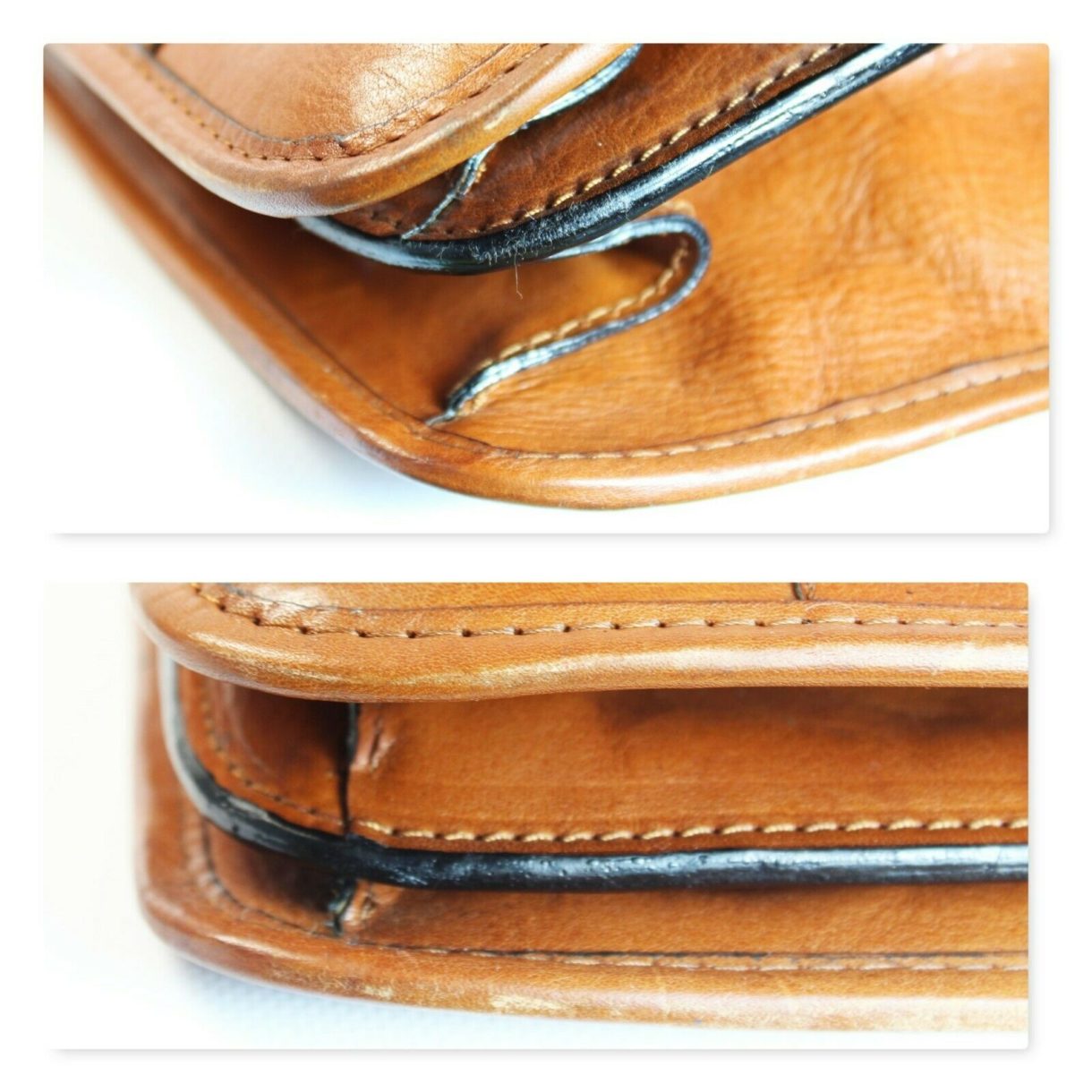 20 "Herren Vtg PIERRE CARDIN Aktentasche aus Leder Work Messenger LAPTOP Busines - Image 8