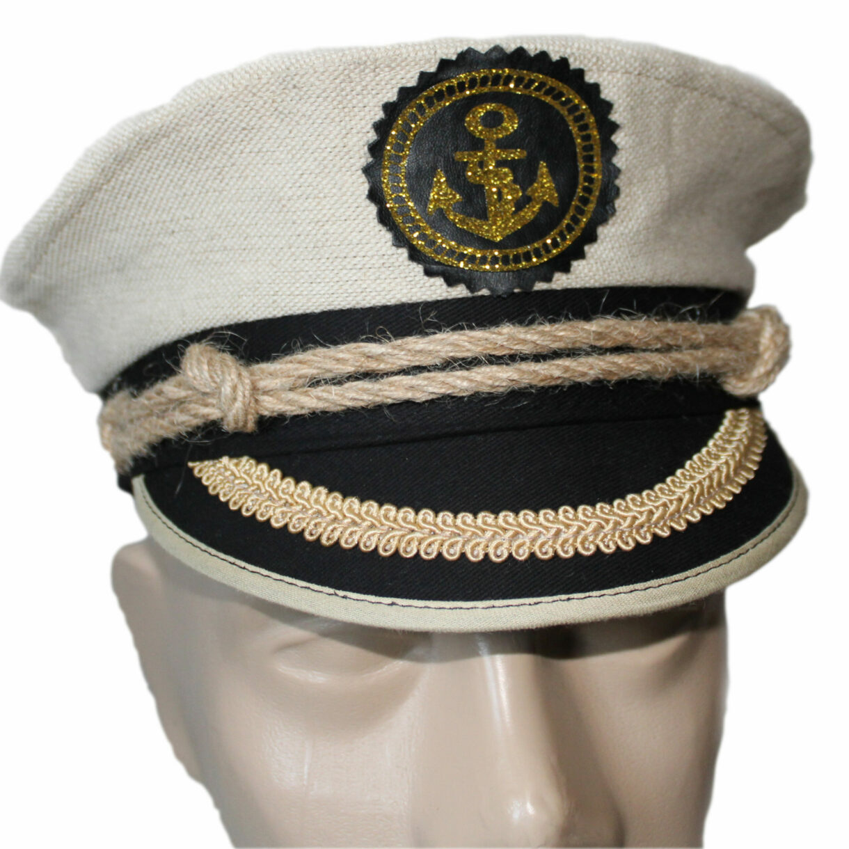 Captain Hat - Yacht , Sailor Cap , Skipper, Marine Hat, Festival hat, Party hat,Bachelor party - Sale of last pieces