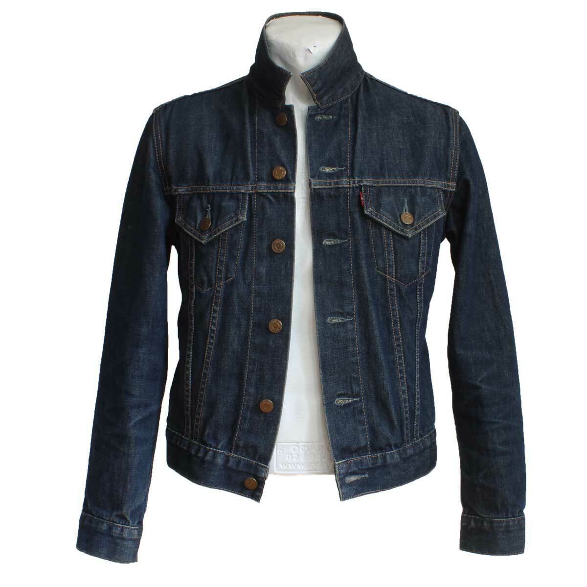 LEVI STRAUSS Women`s Denim Jacket Button Collared Trucker 70590 Cotton size  S | DetDim