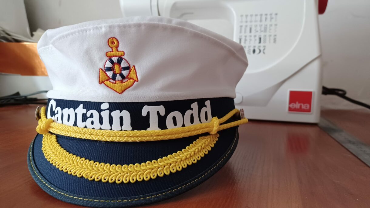 Captain's Hat, Sailor's Cap to Personalize with your Name, Skipper Hat , Marine Hat, Bachelor party, Bachelorette Party, Bridesmaids