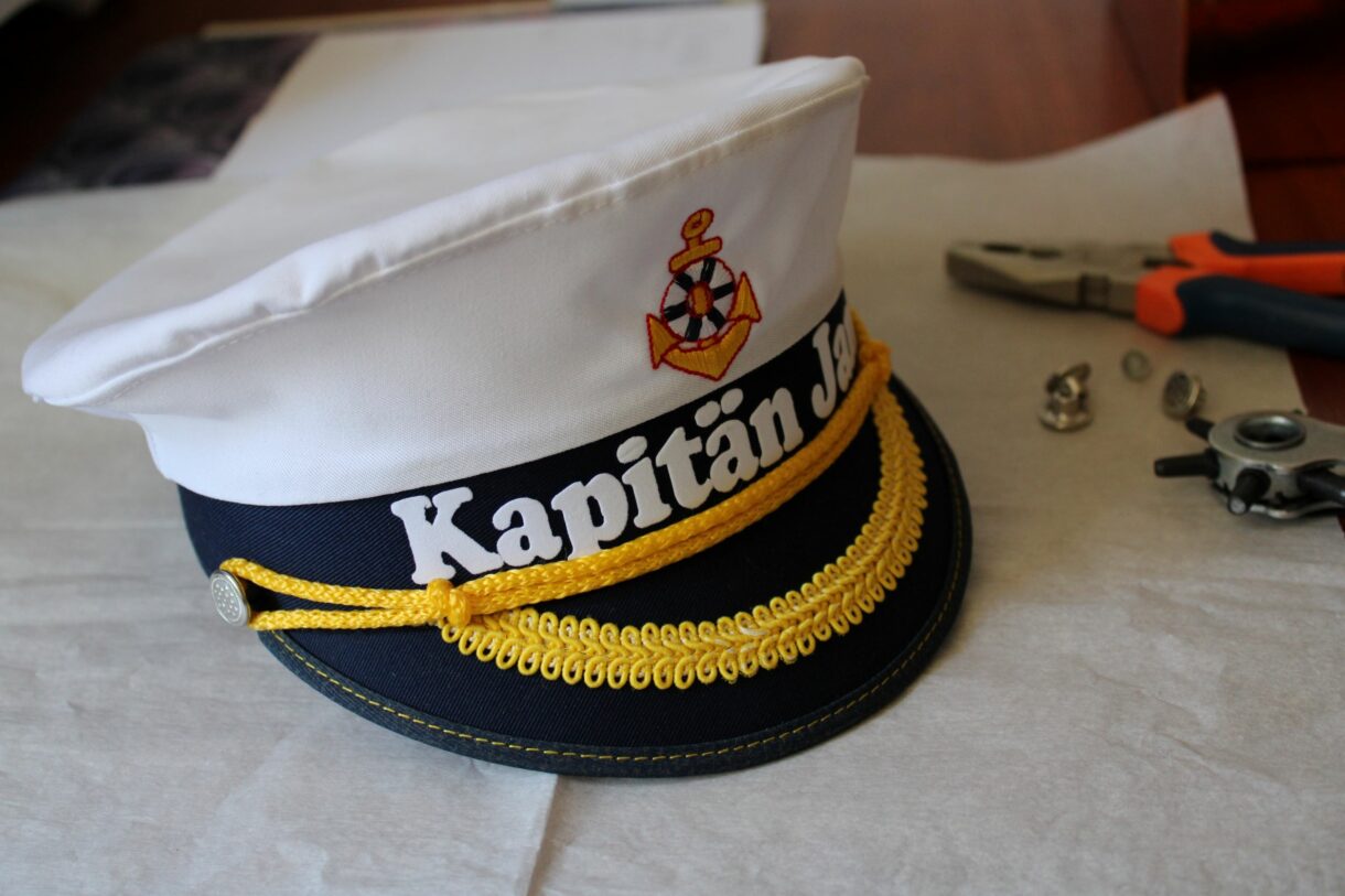 Captain's Hat, Sailor's Cap to Personalize with your Name, Skipper Hat , Marine Hat, Bachelor party, Bachelorette Party, Bridesmaids