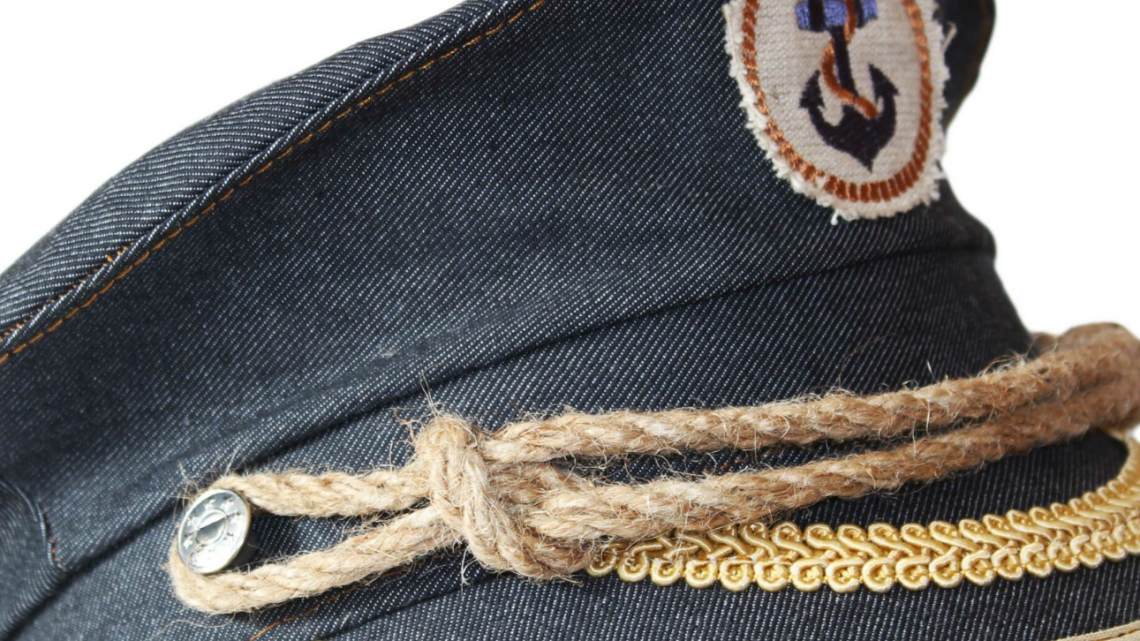 Sea, Denim, Captain's Hat, Yacht Hat, Boat Hat, Navy Captain Hat, Limited quantity, Bachelor, Bachelorette Party, beach party, Party hat,