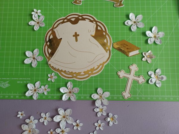 Cutting out the delicate flower