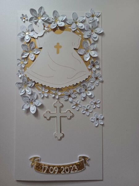 arranged them on the card